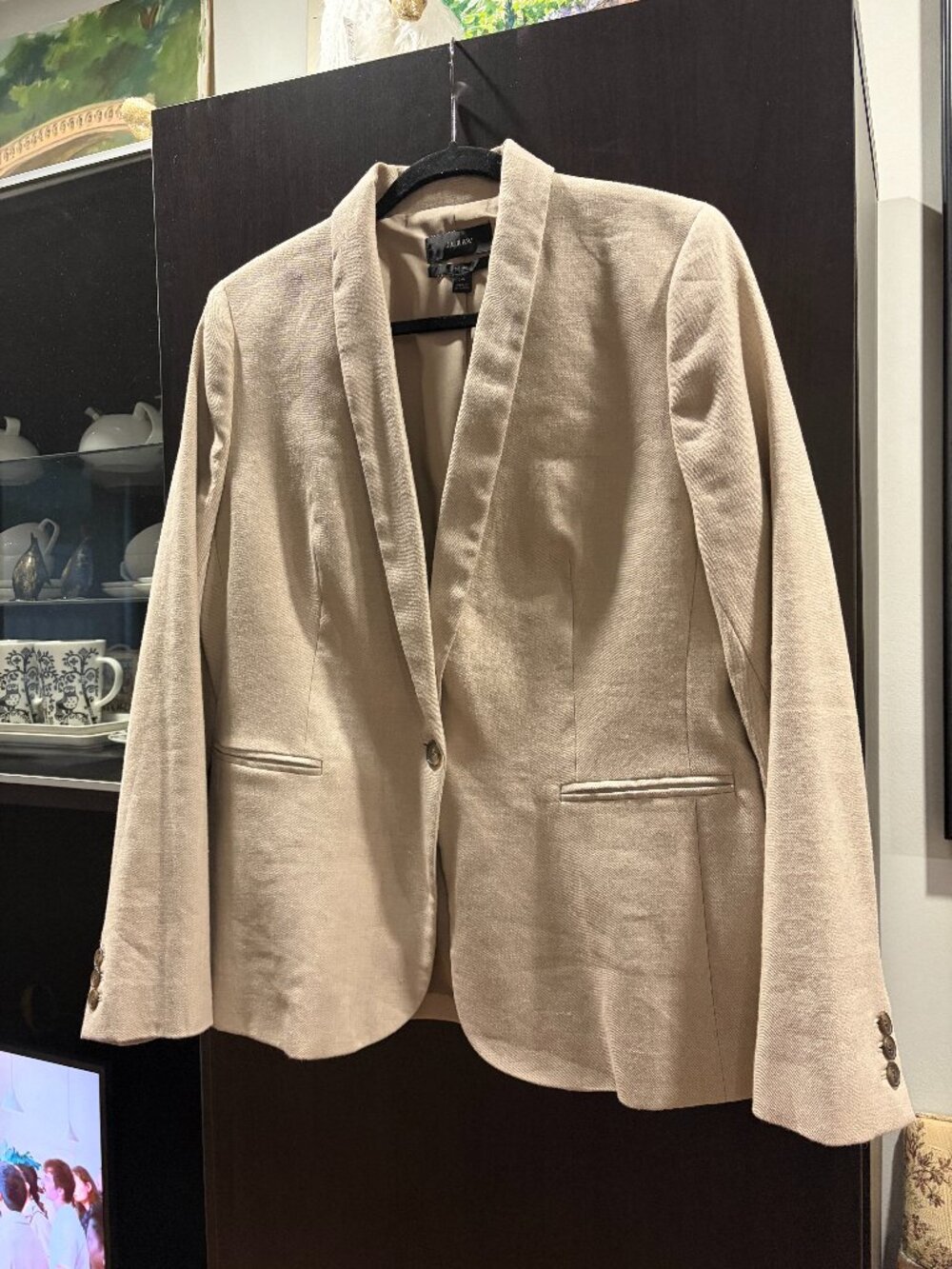 J CREW "PARKE" LINEN BLAZER
